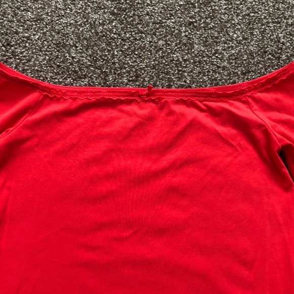 Women’s Off the Shoulder Lace Trim Mini Bodycon Dress - Picture 4 of 4